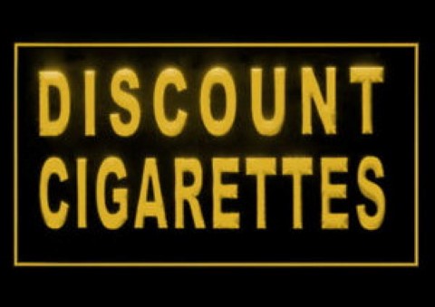 Discount Cigarettes Smoking Tobacco Shop LED Neon Sign